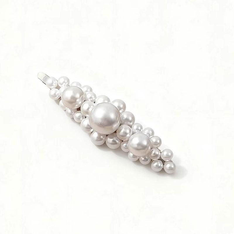Pearl Word Clip Women'S Temperament Bangs Forehead Broken Hair Edge Clip High Sense Simple Bb Clip