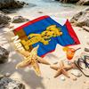 Custom Name Personalized Bamse Print Beach Towel, for Trip Camping Beach Party Home Decor, Birthday Gift for Family & Friends