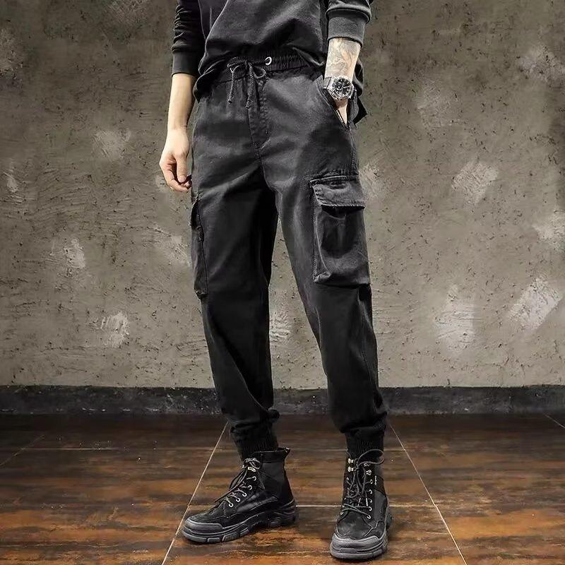 Overalls Men's Twill Summer Thin Military Green Fashion Casual Pants Men's