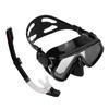 Adults Adjustable Snorkeling Set Snorkel Goggle Breathing Tube Set Adults Snorkeling Gear for Swimming Training