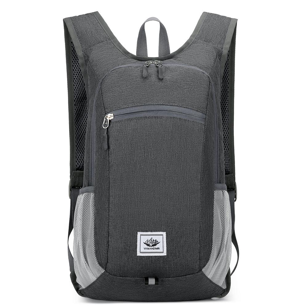 15L Portable Foldable Backpack Large Capacity Cycling Travel Daypack Reflective Mountaineering Backpack for Outdoor Sports