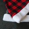 Adult Cosplay Santa Hat Comfortable Hat Traditional Lattice Pattern Christmas Santa Hat for Adult New Year Presents