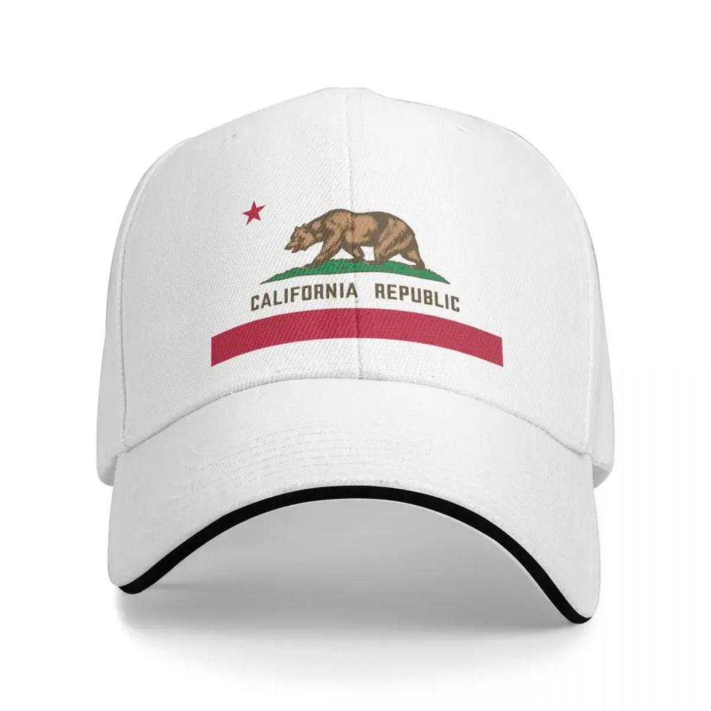 California Republic flag design Baseball Cap funny hat Adjustable foam party Hat Women's Beach Unisex's