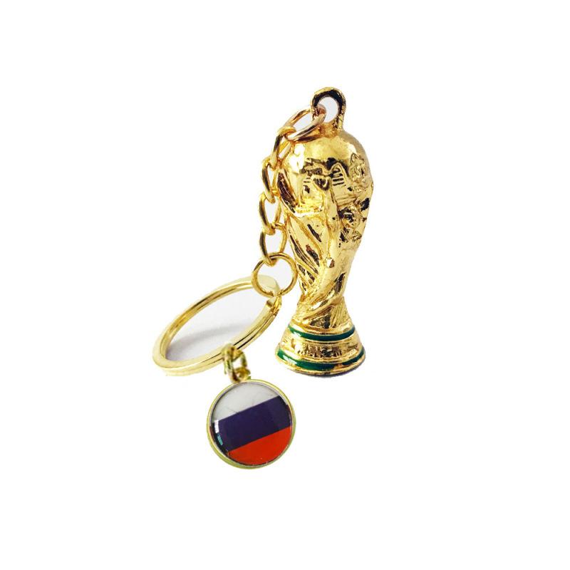 2022 Qatar World Cup Trophy Soccer National Flag Keychains Football Souvenirs Backpack Accessories