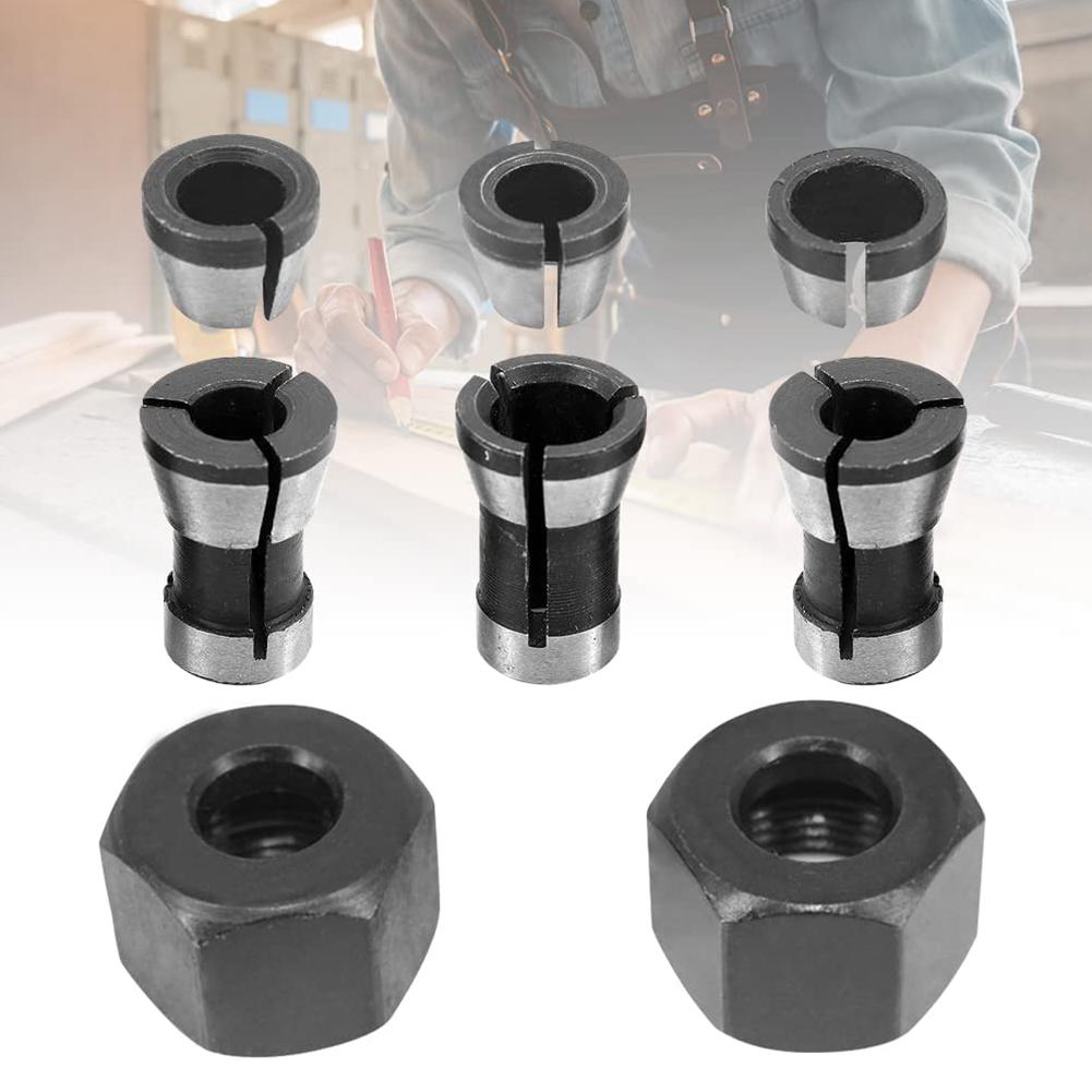 Black+silver Collet CNC Router Collet Clamping Nuts: الشراء بأسعار ...