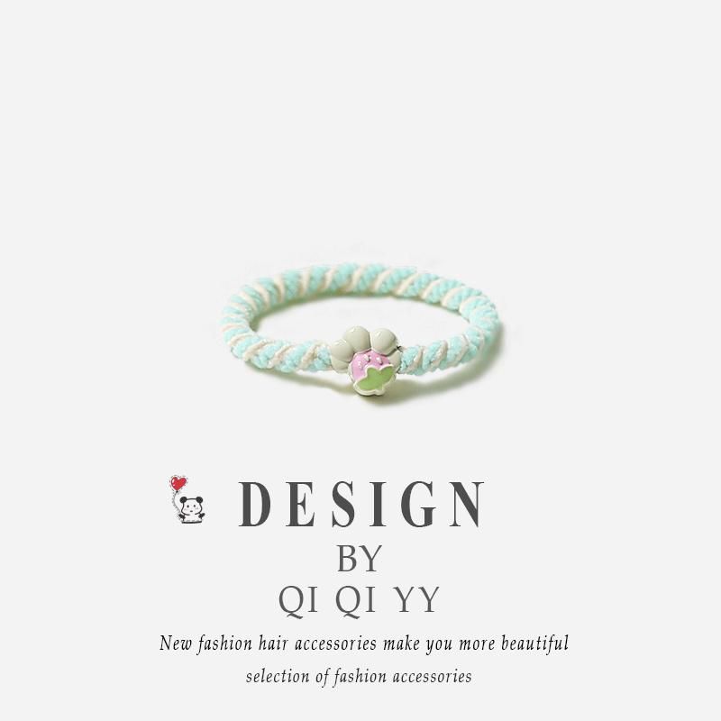 New Arrival Color Strawberry Hair Band Female Tied-up Hair Rubber Band Girlfriends' Gift Carrying Strap Sweet Hair Accessories High Elasticity Durable