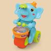 Baby Trommel Elefant Spielzeug mit Musik Licht Blasball Tier Auto Spielzeug Früherziehung Tier Spielzeug 45820 Monate Säugling