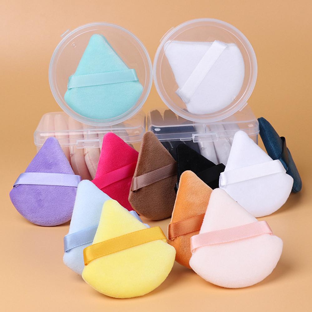 Triangle Powder Puff Face Makeup Sponge Soft Triangle Powder Puffs for Loose Powder Body Powder Cosmetic Foundation Sponge Pack