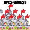 Medieval Military Europe King Soldier Figures Building Blocks Castle Lion Knight Sword Infantry Weapon Warrior Bricks Toys Gifts