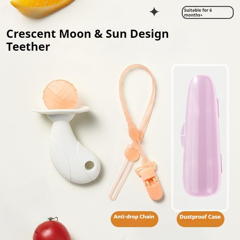 Baby Silicone Baby Can Boil Toothpaste Bite Toy Teething Period Anti-eating Hand Molar Stick Anti-chain