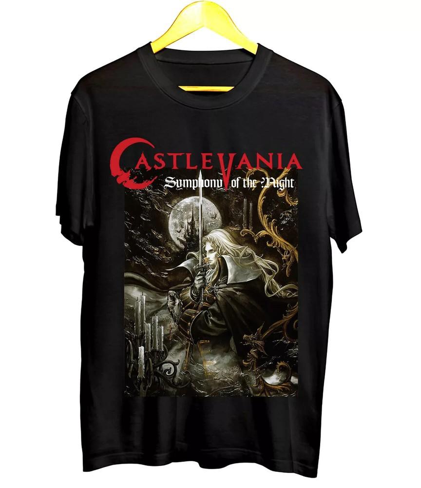 Symphony of the Night New t-Shirt Vintage CASTLEVANIA 2022 Black white T-Shirt Unisex T-Shirt XXL