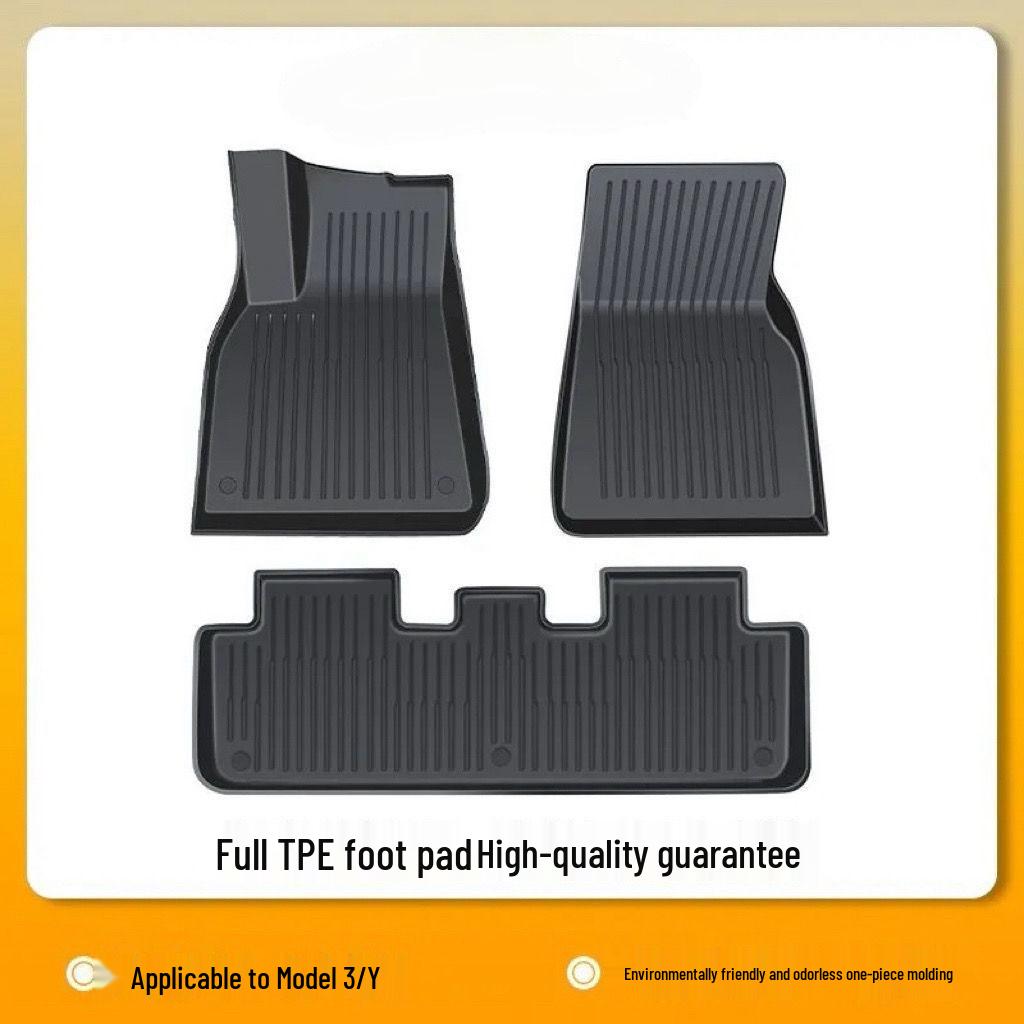 Full Coverage TPE Floor Mats for 2025 Tesla Model 3/Y