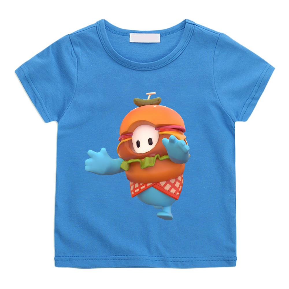 Fall Guys New Style Cartoon T-Shirt High Quality 100% Cotton Casual Trend Soft T-shirt Boys/girl Kawaii Round Neck Camisetas Anime T-shirt Summer Tops