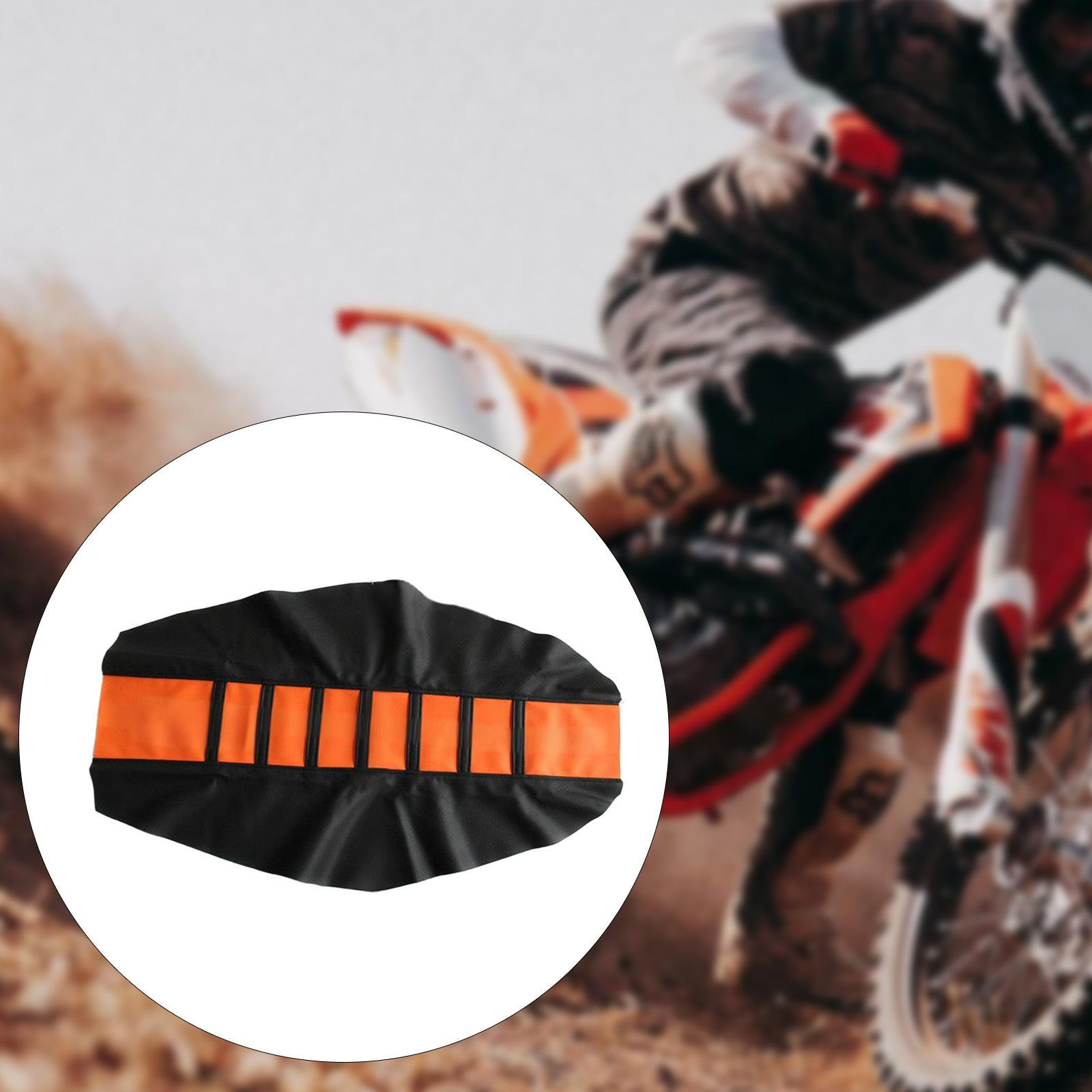 

Чехол сиденья для мотоцикла-внедорожника, Сиденье для мотокросса, ПВХ Удобные износостойкие аксессуары Мягкий оранжевый