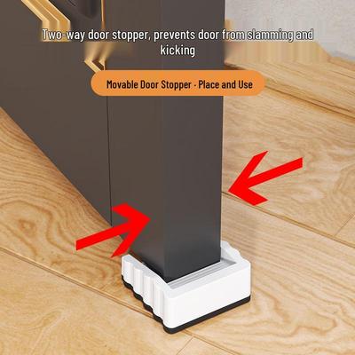 Windproof Door Wedge Stopper: Anti-Collision, Anti-Pinch Door Blocker & Holder