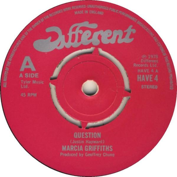 

7inch Record MARCIA GRIFFITHS MABRAK Question Locks Talk HAVE4 Different 1978 UK Reggae Ska Dub Used