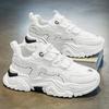 Men's Shoes for Summer New Hot Style Middle School Students' Sports Running Soft Sole Height-enhancing Teenager Little White Dad Fashion Shoes