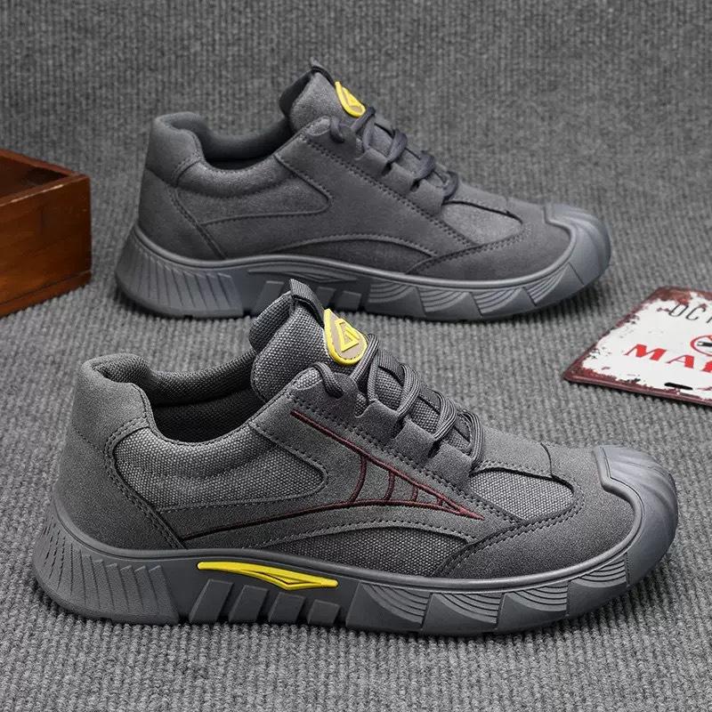 Labor Insurance Shoes Men's Shoes Spring New Breathable Construction Site Work Non-slip Wear-resistant Sports Shoes Casual Tooling Shoes Mountaineerin