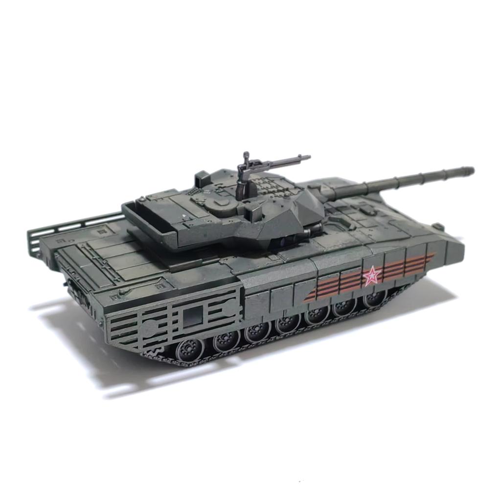 1/72 Modern T-14 Russian Military Main Battle Tank Turret Rotate Model T14 Assemble Toy Puzzle Assembly Tank Model Collection