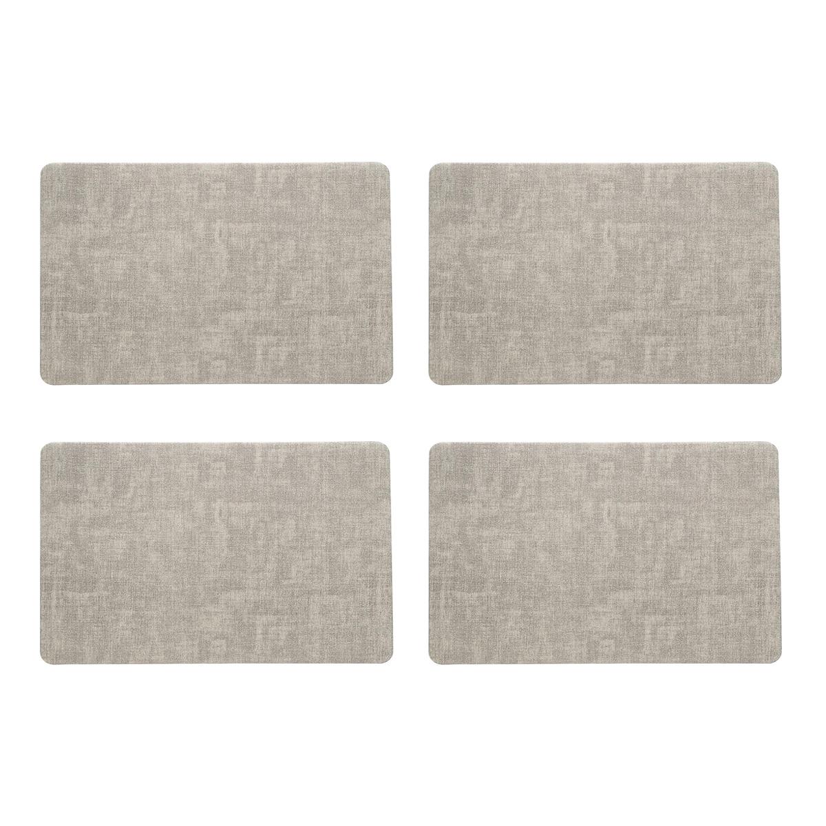 

Faux Leather Placemats Set of 4, Heat Resistant Wipeable Washable PVC Place Mats, Waterproof Anti-Slip Dining Table Mats 30x43 cm