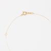 Estelle Official Women's Necklace, 10K Yellow Gold with White Topaz and Horseshoe Motif, 0351-1414-0041-0000