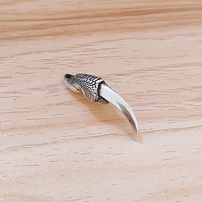New Style Stylish Hip Hop Handsome Mens Silver Dragon Claw Pendant Necklace