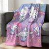 Sanrio Dreamy Stage Flannel Blanket Soft Warm Fluffy Throw Cute Sofa Bed Cover Office Nap Shawl Lightweight Summer Blanket