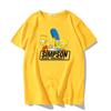 Fashion Disney Cartoon Simpson Oversized Tshirt Summer Blouses Ladies Unisex White Tees Tops Short Sleeve Blouses Women YK Tshirt