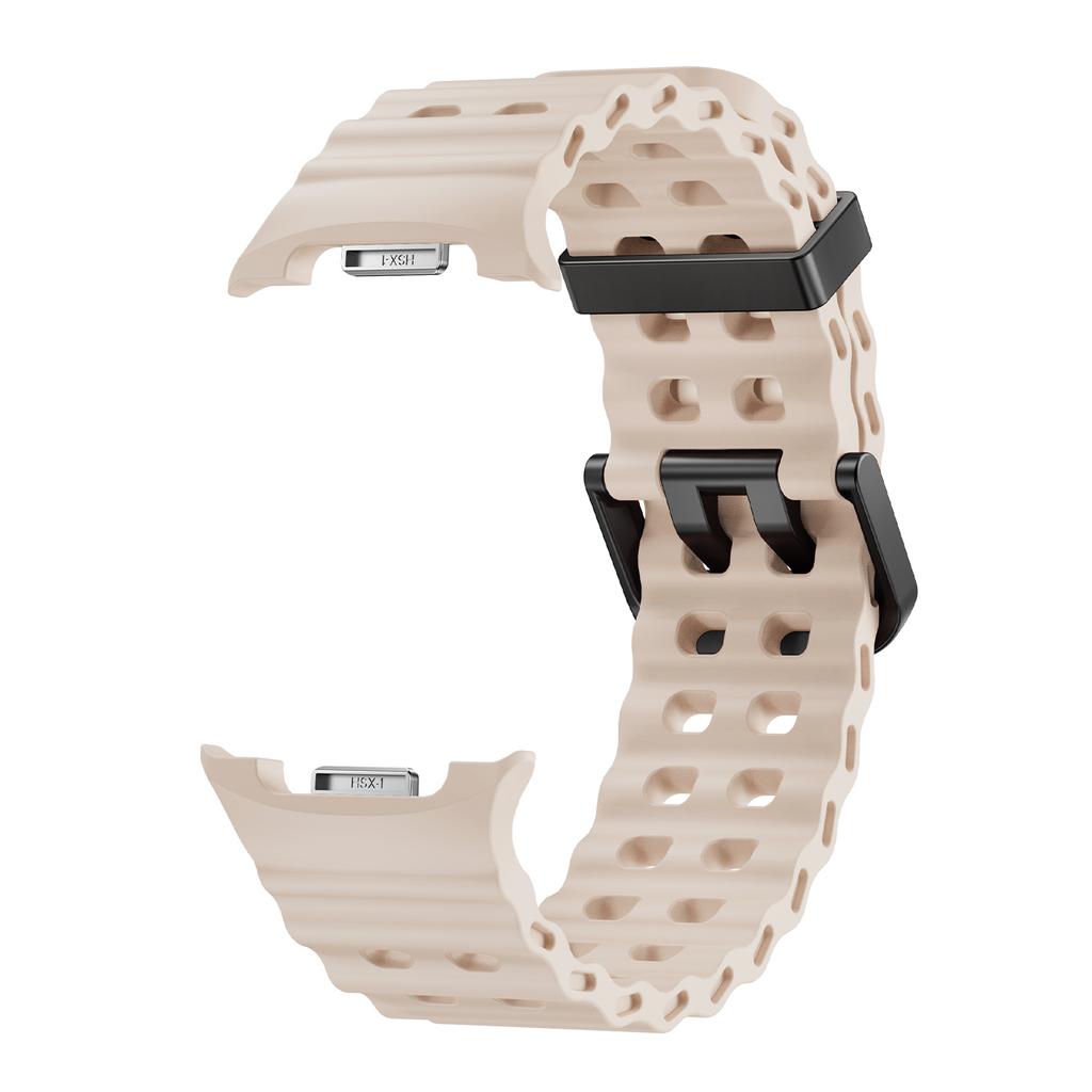 Sports Silicone Strap For Samsung Galaxy Watch 8 40 44mm Marine One-Tone Band Bracelet For Galaxy 8Classic 46MM Rubber Watchband