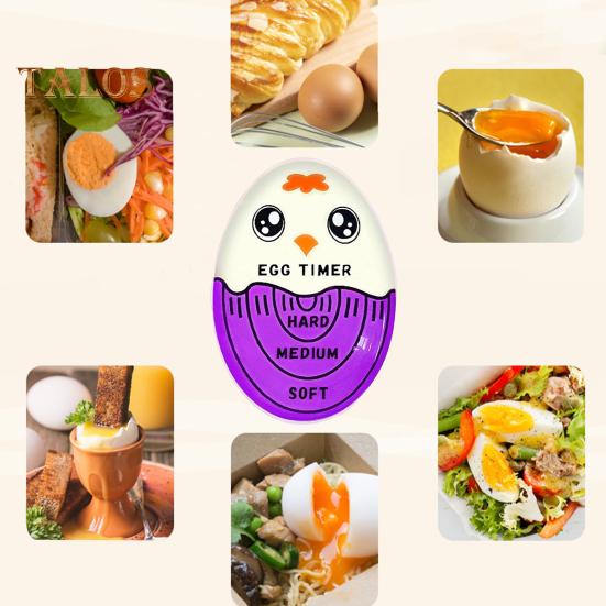 Timer Per Uova Che Cambia Colore A Forma Di Uovo - Sensibile Al Calore Per Uova Sode, Medie E Barzotte - Gadget Da Cucina Divertente