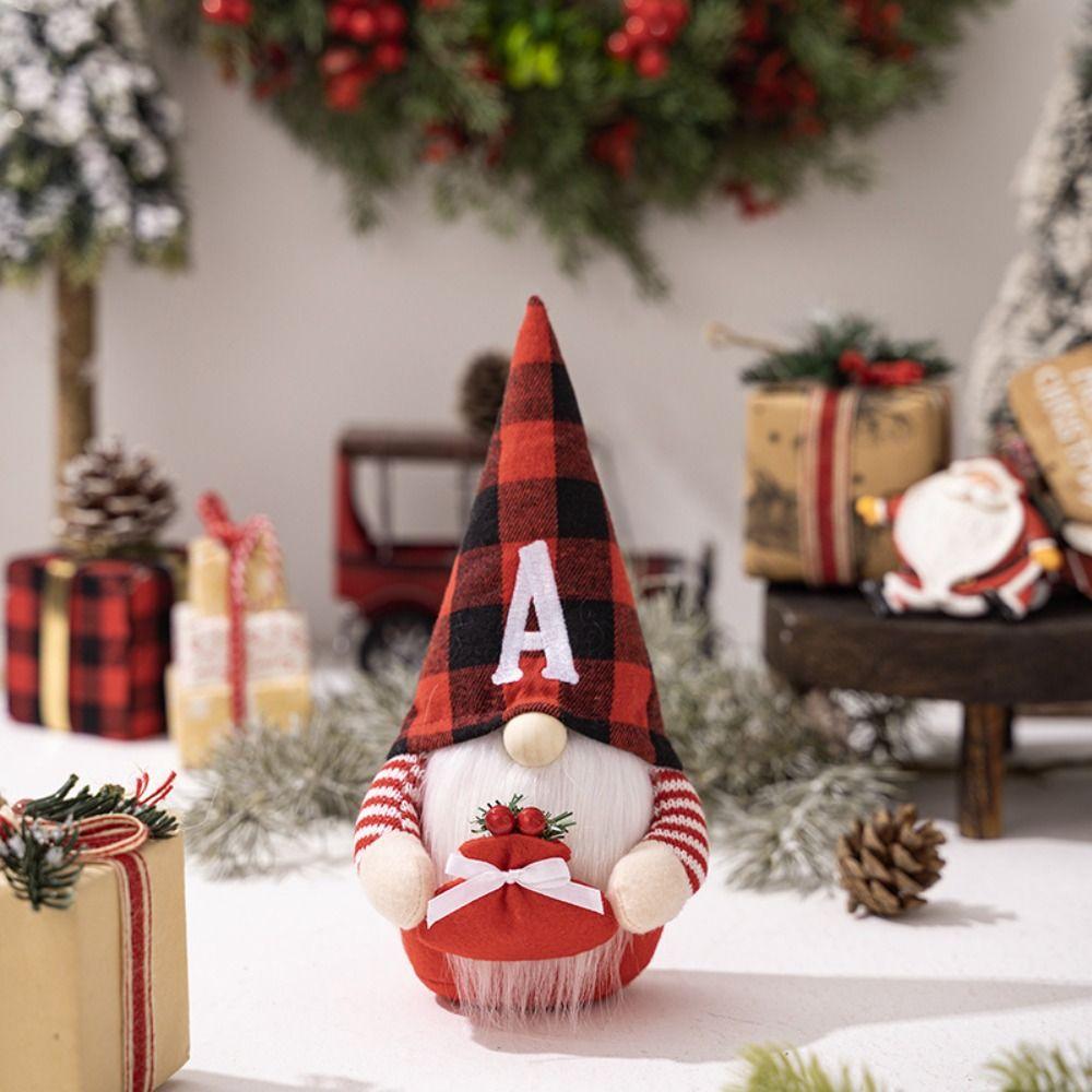 Merry Christmas Gnome Faceless Doll Ornaments Happy New Year Dwarf Doll Figurine  Kid Gifts