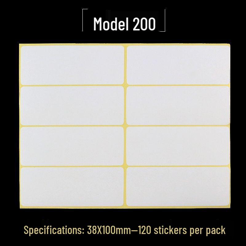 A5 Adhesive Matte White Label Stickers - Printable, Writable, Removable Name Tags
