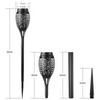 Outdoor Solar 12-LED Warm Flame Torch Lights (8-Pack)