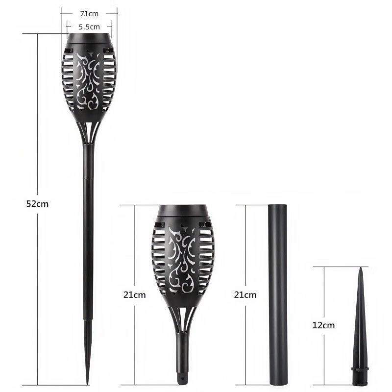 Solar Flickering Flame Torch Garden Lights