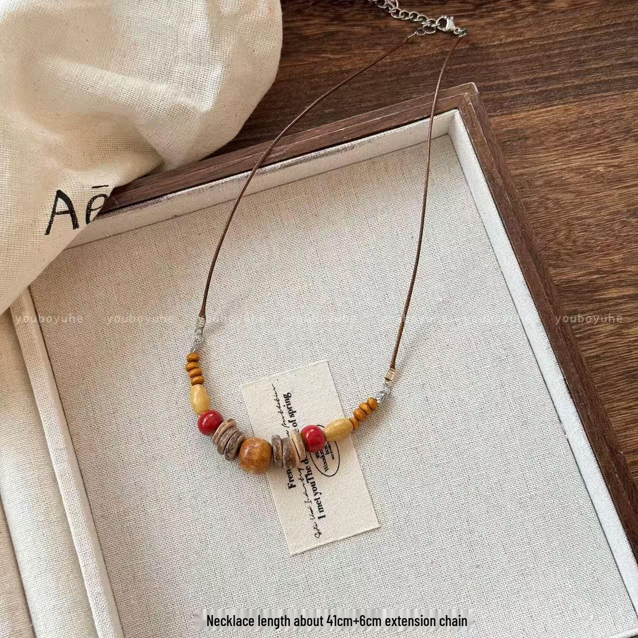 

Bohemian Vintage Beaded Tassel Necklace for Women - 2025 Holiday Style