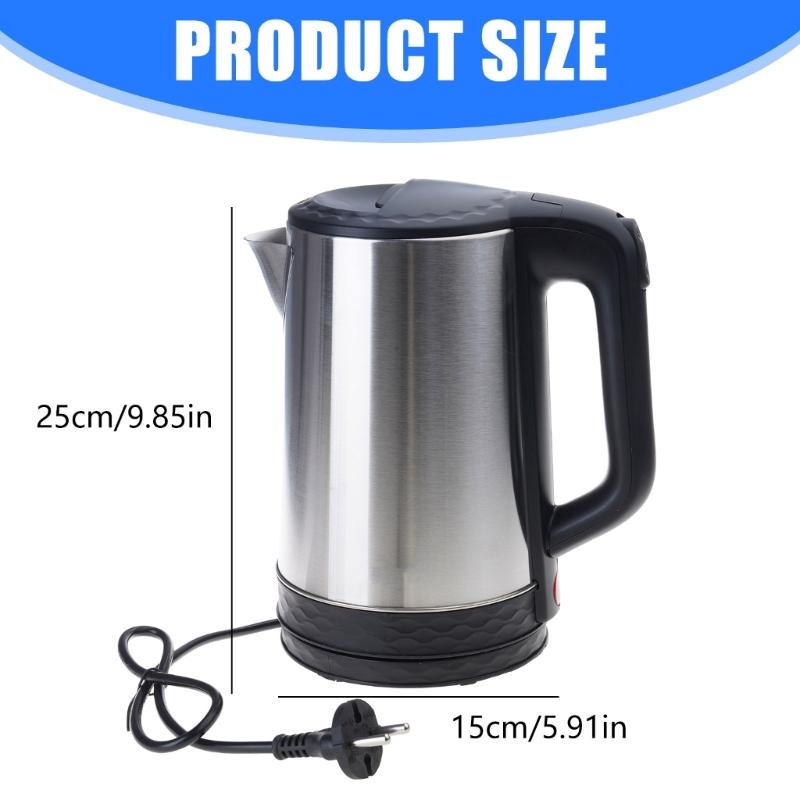 220V Electric Kettle 1500W Electric Kettle 2L Stainless Steel Inner Electric Kettle Quick Heating for Boiling Water