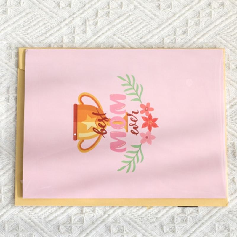 Mother's Day Greeting Card Handmade Paper Carving Mother's Day Card For Mom Grandma Birthdays Festival Celebration