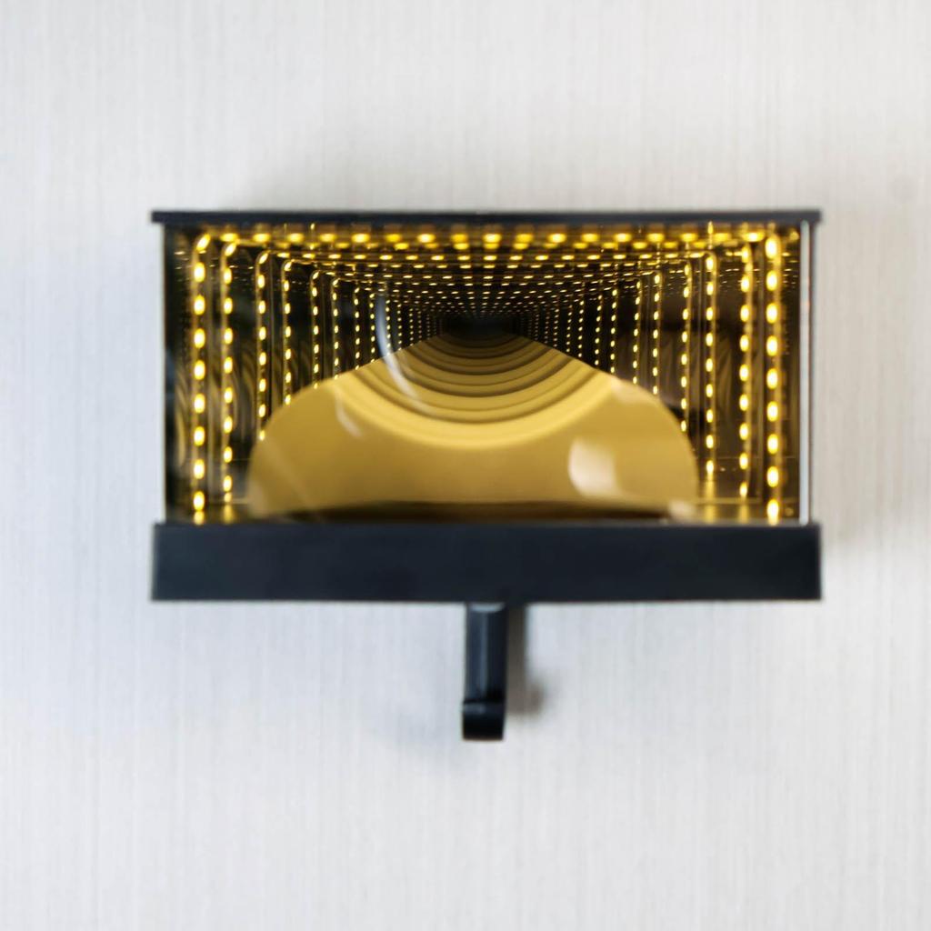 Nuevo Llavero Infinito para Garaje Decoración del Hogar Espejo Sensor de Luz Gancho para Llave de Garaje Regalo para Amigos