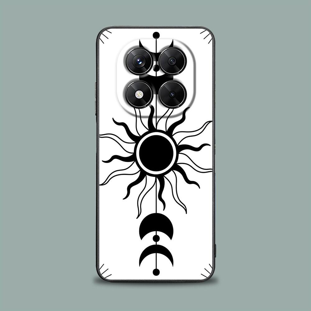Handyhülle für Xiaomi Redmi 15C 14C 12C 13C Redmi Note 15 14 13 12 11 10 Pro Plus 12S Hülle Sonne Mond Tarotkarte Astrologie Magie
