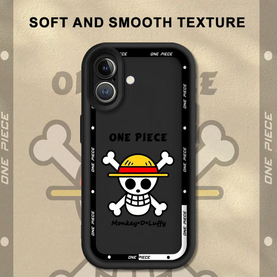 Soft Shell Case for iPhone 17 Air XS Max XR 16e 13 12 11 Pro Max 15 16 14 Plus Anime Ones Pieces