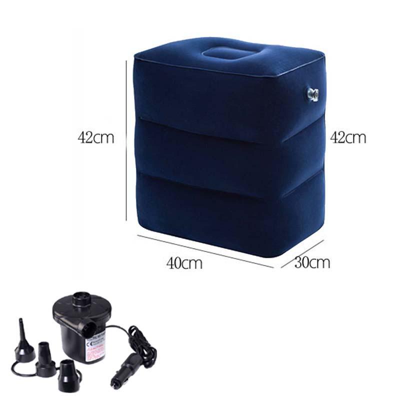 Travel Inflatable Three-layer Foot Pillow Adjustable Inflatable Footrest Sleep Sit Long-distance Train Car Foot Rest Footstool