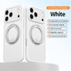 Magnetic 360°Rotation Stand TPU Case For iPhone 17  Air 16 15 14 13 Pro Max  With Ring Holder Frosted Transparent PC Matte Cover