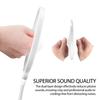 Musiin Pop Filter for Recording Microphones, Large Dual-Layer Recording Studio Pop Shield, Flexible Metal Gooseneck Professional Pop Filter (White)