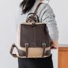 BAG since GENOVA Made in Japan Cowhide Leather Backpack 2533 [IMAI 1977] (Beige/Chocolate)