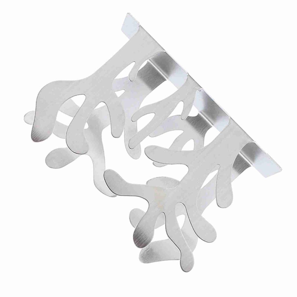 Stainless Steel Plants Shape Tissue Holder Dispenser Napkin Rack Table Paper Rack