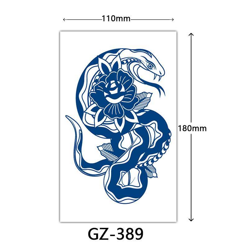 Kräuter-Tattoo-Aufkleber, Saft-Tattoo-Aufkleber, Englischer Buchstabe Semi-permanente Tattoo-Aufkleber Tattoo