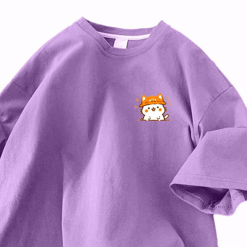 

Хлопковая футболка с принтом, дизайнерская, с коротким рукавом, женская, лето 2025, новая, свободного кроя, с рукавом до локтя, топы 3XL