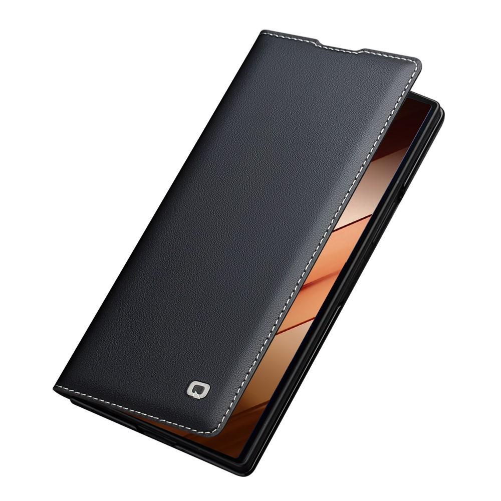 Flip Case for Galaxy Z Fold7 - Leather/PU, Black