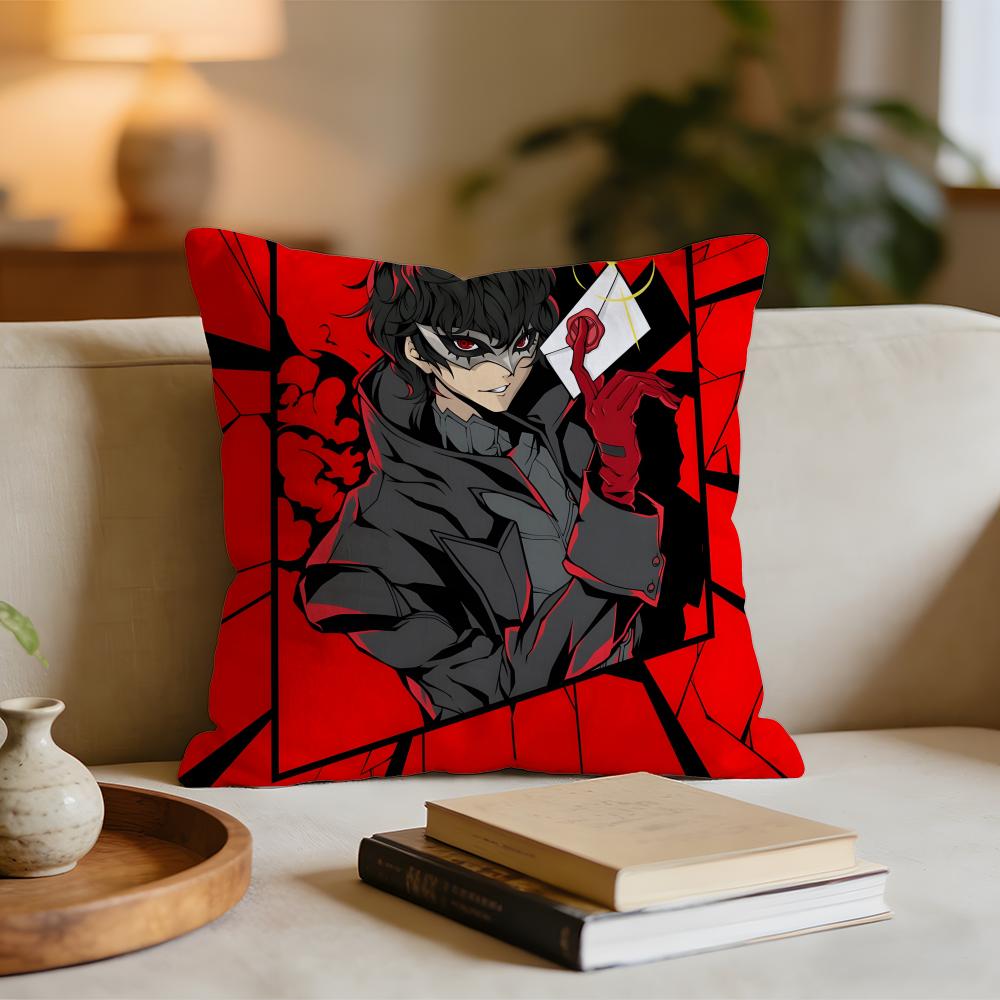 

Classic Anime PPersona 5 Cushion Cover Short plush pillowcase for bed sofa carwashable 30x30cm