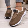 Winter Fashion Plush Walking Flats, Sports Shoes, Women'S Casual Shoes